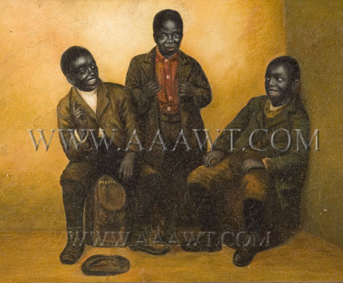 Painting, Black Americana
Anonymous
Circa 1890, entire view